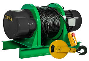 Лебедка электрическая KCD 1500/3000 кг, 70/35 м 380В