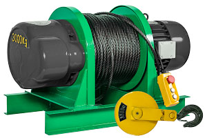 Лебедка электрическая KCD 2500/5000 кг, 70/35 м 380В